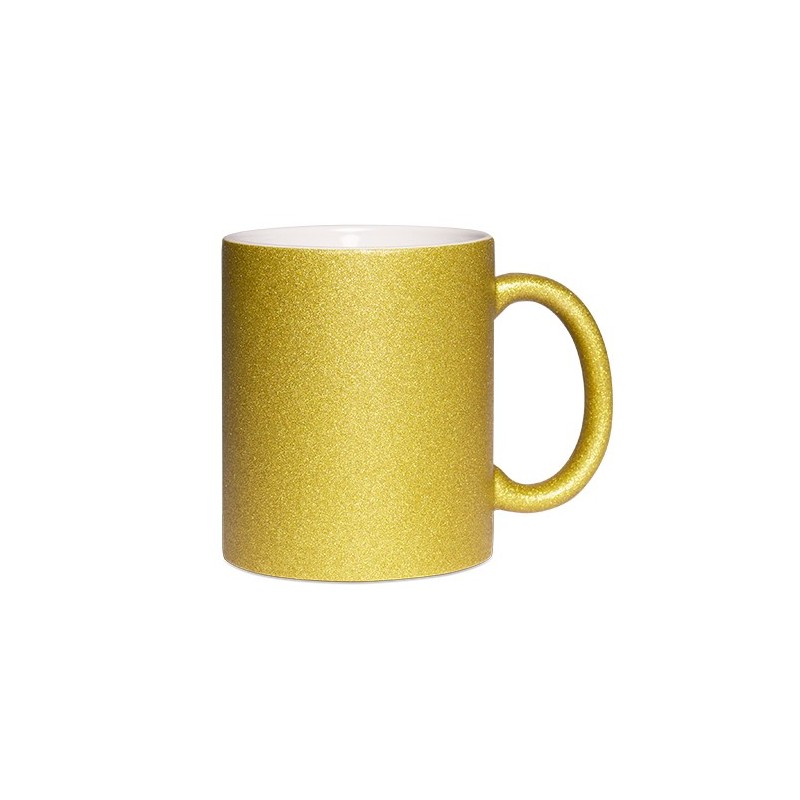 Mug ceramic  SPARK Gold Glitter, 11oz