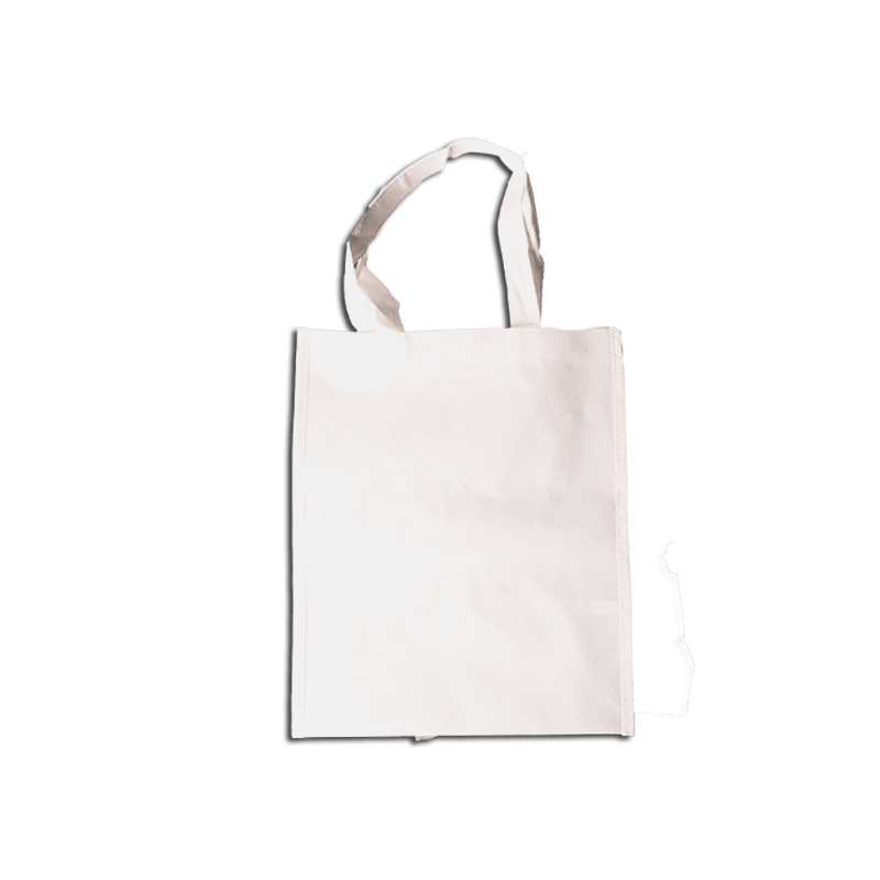 Tote bag 27x33cm - white polyester canvas