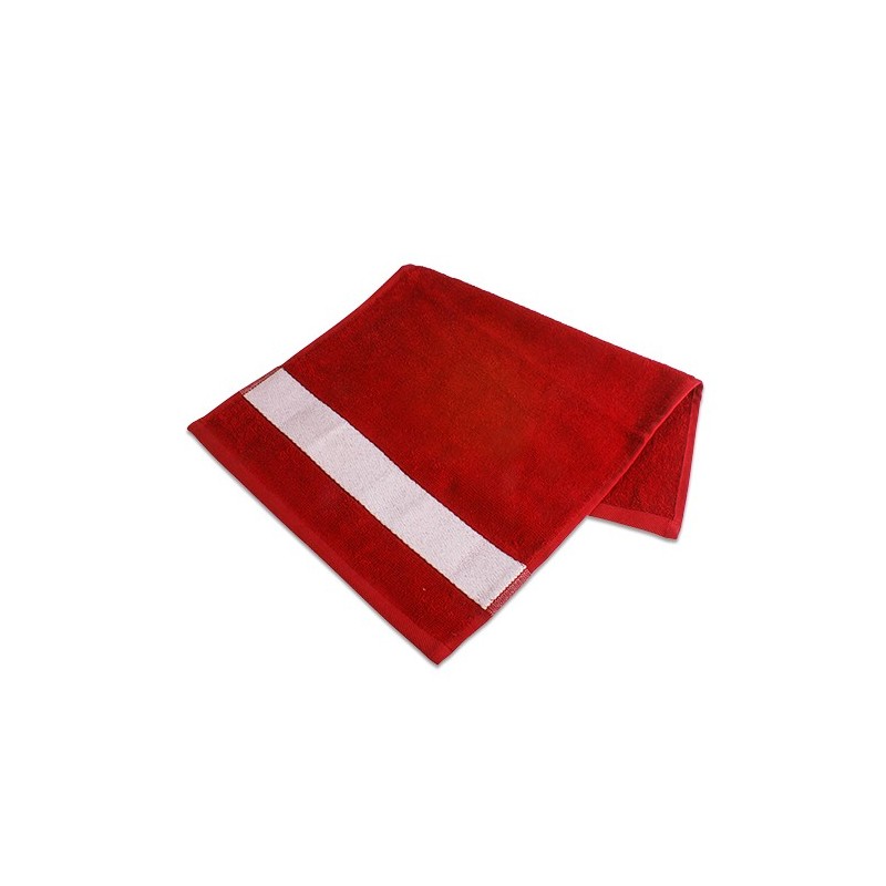 Cotton towel red 30x50 cm