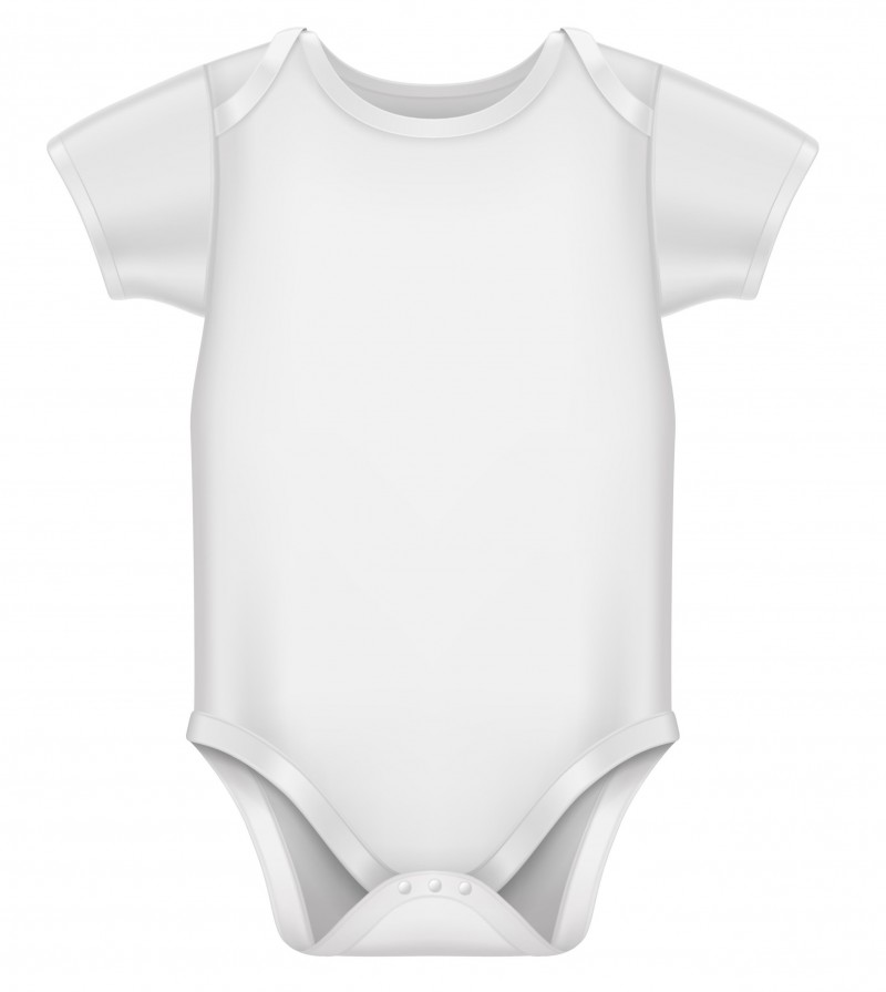 Baby bodysuit white L 6-9 м