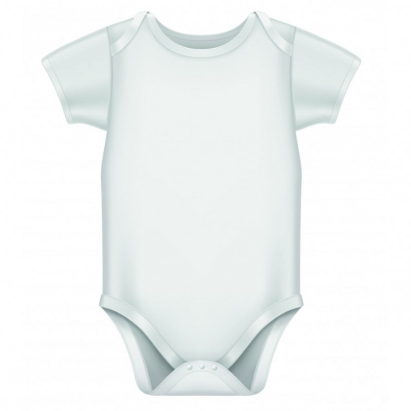 Baby bodysuit white S 0-3 м