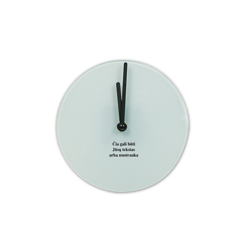 Glass wall clock smooth surface Ø 290 мм