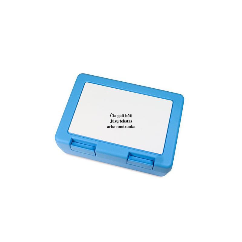 Lunchbox plastic light blue 18.5x12.8x6.5 cm